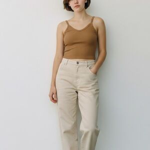 * Wild Fable Ribbed Knit Tank Top Size XXS Brown